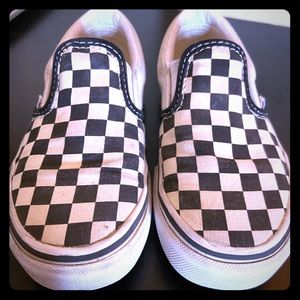 Checkered Vans for girl or boy size 12